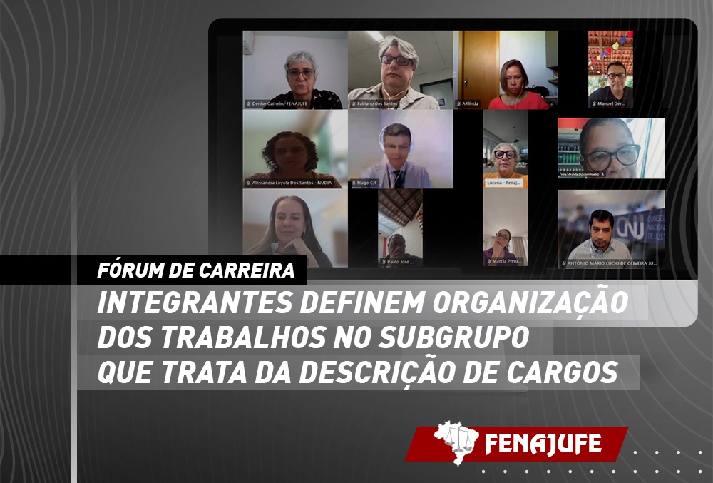 F Rum De Carreira Integrantes Definem Organiza O Dos Trabalhos No