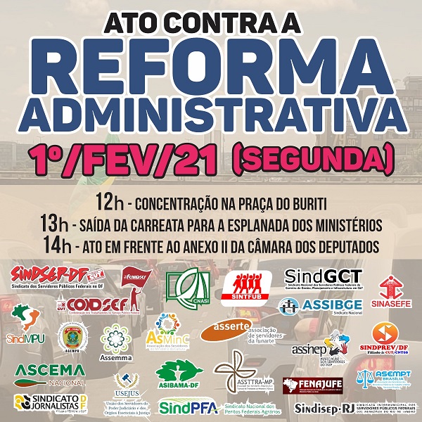 Dia Nacional de Luta: Fenajufe convoca categoria para ampla participação no dia 1ª de fevereiro em Brasília
