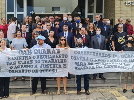 Sintrajufe/RS participa de audiência pública em Santana do Livramento, em defesa da manutenção das varas trabalhistas