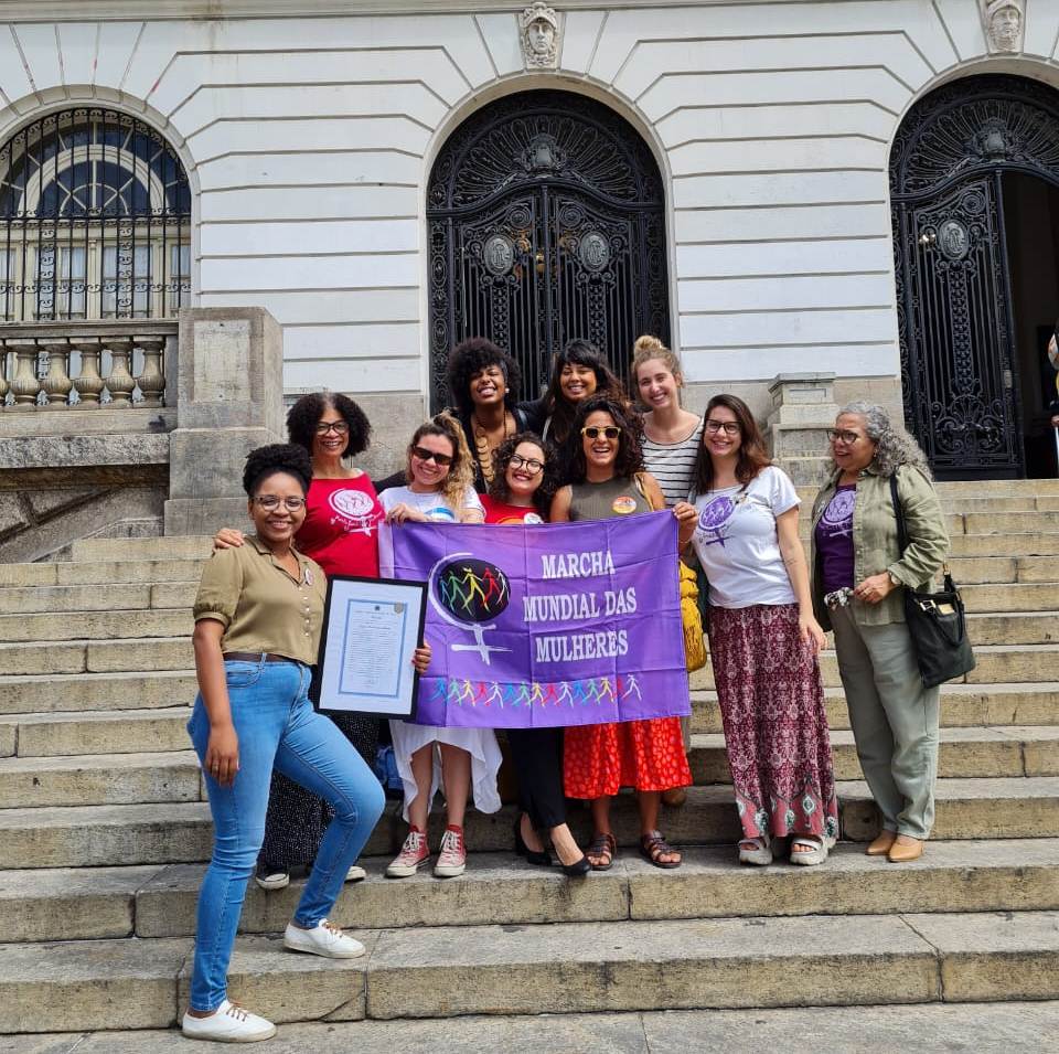  Marcha Mundial das Mulheres-RJ, parceira do Sisejufe, recebe Moção de Reconhecimento, na Câmara de Vereadores do Rio