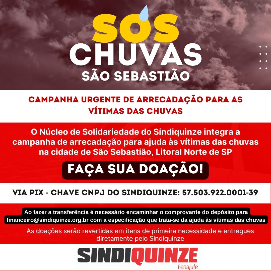 Tragédia no litoral de São Paulo comove o país e sindicatos se mobilizam para ajudar as vítimas