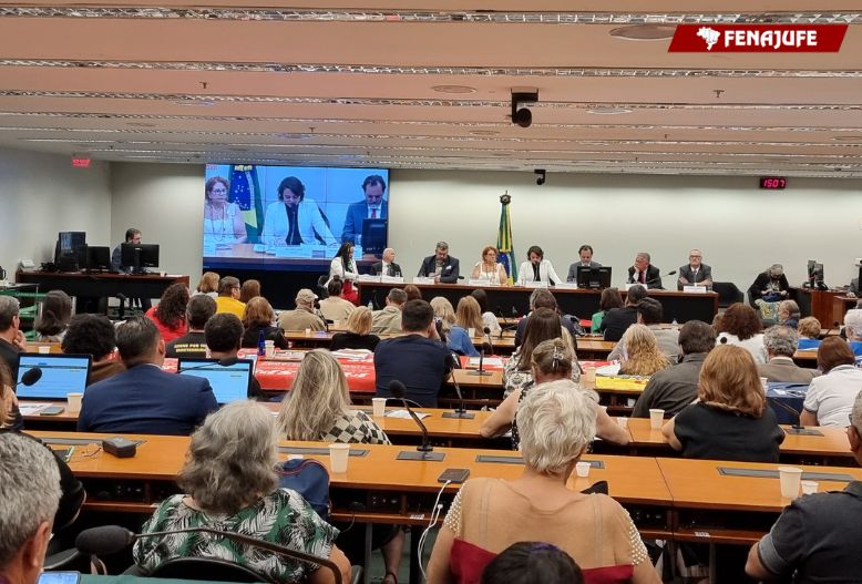  Fenajufe reafirma defesa dos direitos das aposentadas e aposentados em audiência pública na Câmara dos Deputados