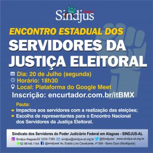 Sindjus-AL realiza Encontro Estadual dos servidores da Justiça Eleitoral nesta segunda (20)